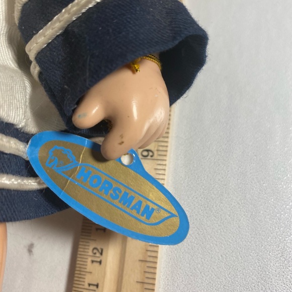 Vintage 1986 Horsman HEbee 11” Sailor Doll No Hat - Picture 2 of 10